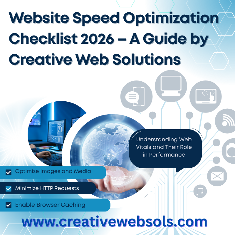 Website Speed Optimization Checklist 2026 – A Guide by Creative Web Solutions
