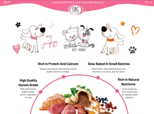 Dog food manaufacturer web design Powai, Mumbai